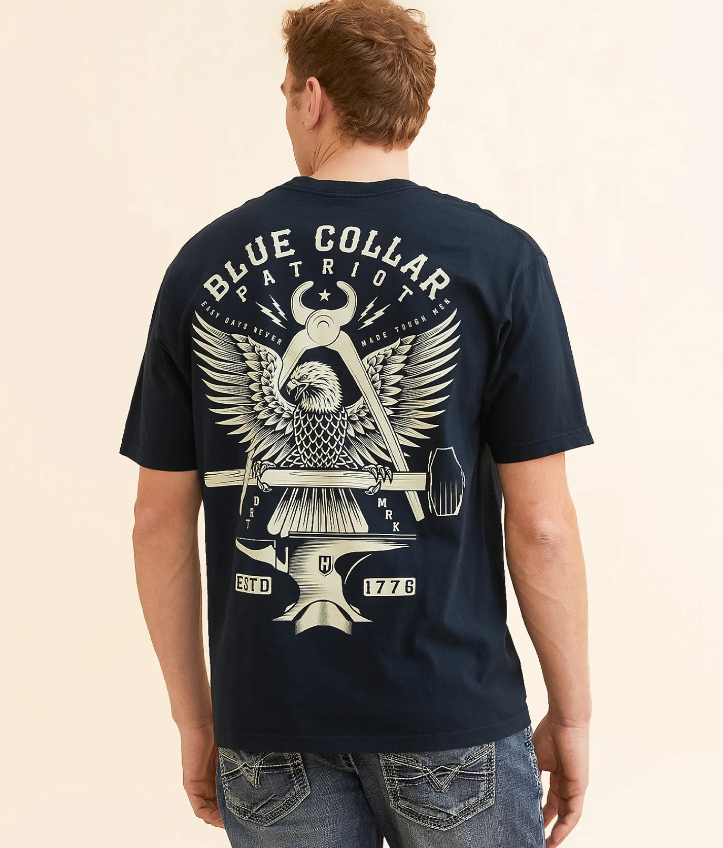 Graphic T-Shirts | Howitzer Blue Collar Made Of Steel T-Shirt Obsidian