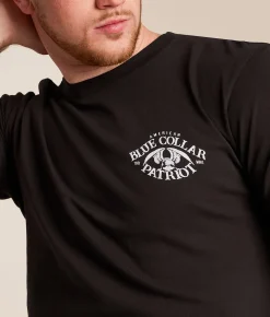 Tops|Graphic T-Shirts | Howitzer Blue Collar Nothing Given T-Shirt Vintage Black