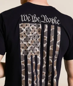 Tops|Graphic T-Shirts | Howitzer Blue Collar Patriot T-Shirt Mulled Basil