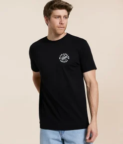 Tops|Graphic T-Shirts | Howitzer Blue Collar Ripped & Torn T-Shirt Black