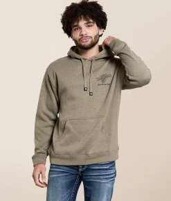 Tops | Howitzer Blue Collar Rough Hands Hooded Sweatshirt Moonmist
