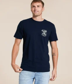 Tops|Graphic T-Shirts | Howitzer Blue Collar Sparked T-Shirt Obsidian