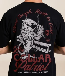 Howitzer Blue Collar Steel Tough T-Shirt Black Best