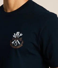 Tops|Graphic T-Shirts | Howitzer Blue Collar Wrenched T-Shirt Obsidian