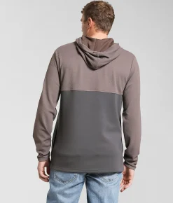 Tops | Maven Co-op Bluff Heat Textured Hoodie Silver Mauve