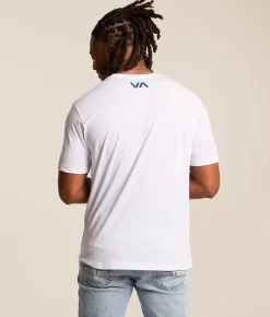 Tops|Graphic T-Shirts | RVCA Blur Sport T-Shirt White