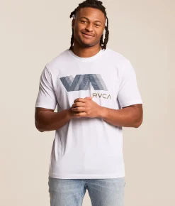 Tops|Graphic T-Shirts | RVCA Blur Sport T-Shirt White