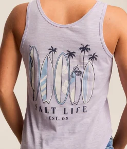Salt Life Boards Of Paradise Tank Top Pale Lavender Discount