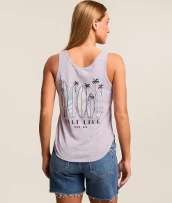 Salt Life Boards Of Paradise Tank Top Pale Lavender Discount