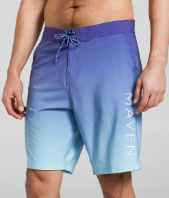 Bottoms | Maven Co-op Boardwalk Gradient Stretch Boardshort Indigo