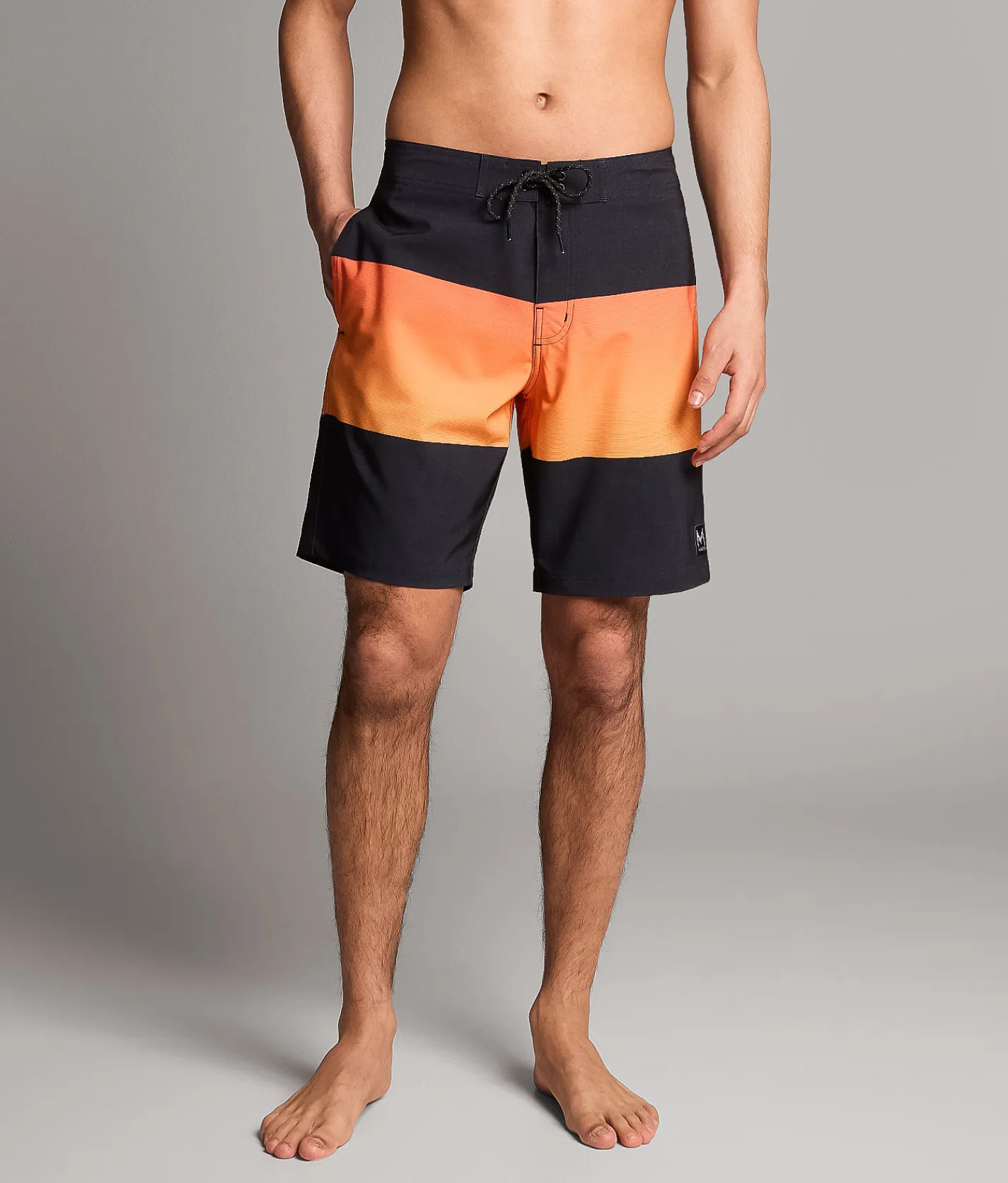 Maven Co-op Boardwalk Stretch Boardshort Black Coral Best