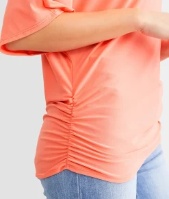 Daytrip Boatneck Top Living Coral Outlet