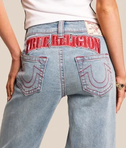 True Religion Bobbi Baggy Wide Leg Stretch Jean Horizon Henge Discount