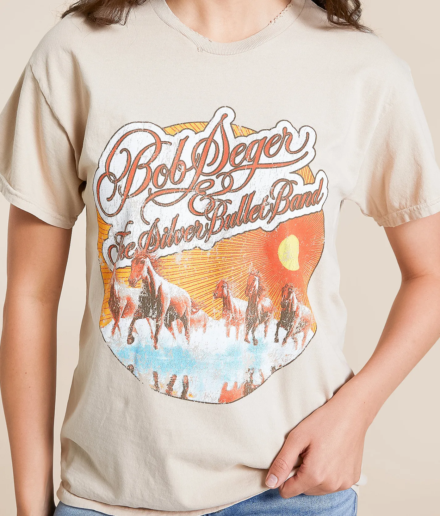 Merch Traffic Bob Seger Band T-Shirt Natural