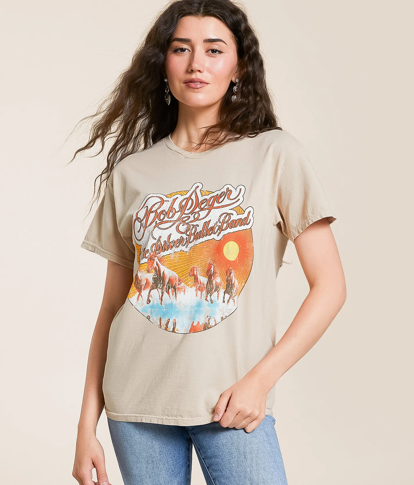 Merch Traffic Bob Seger Band T-Shirt Natural