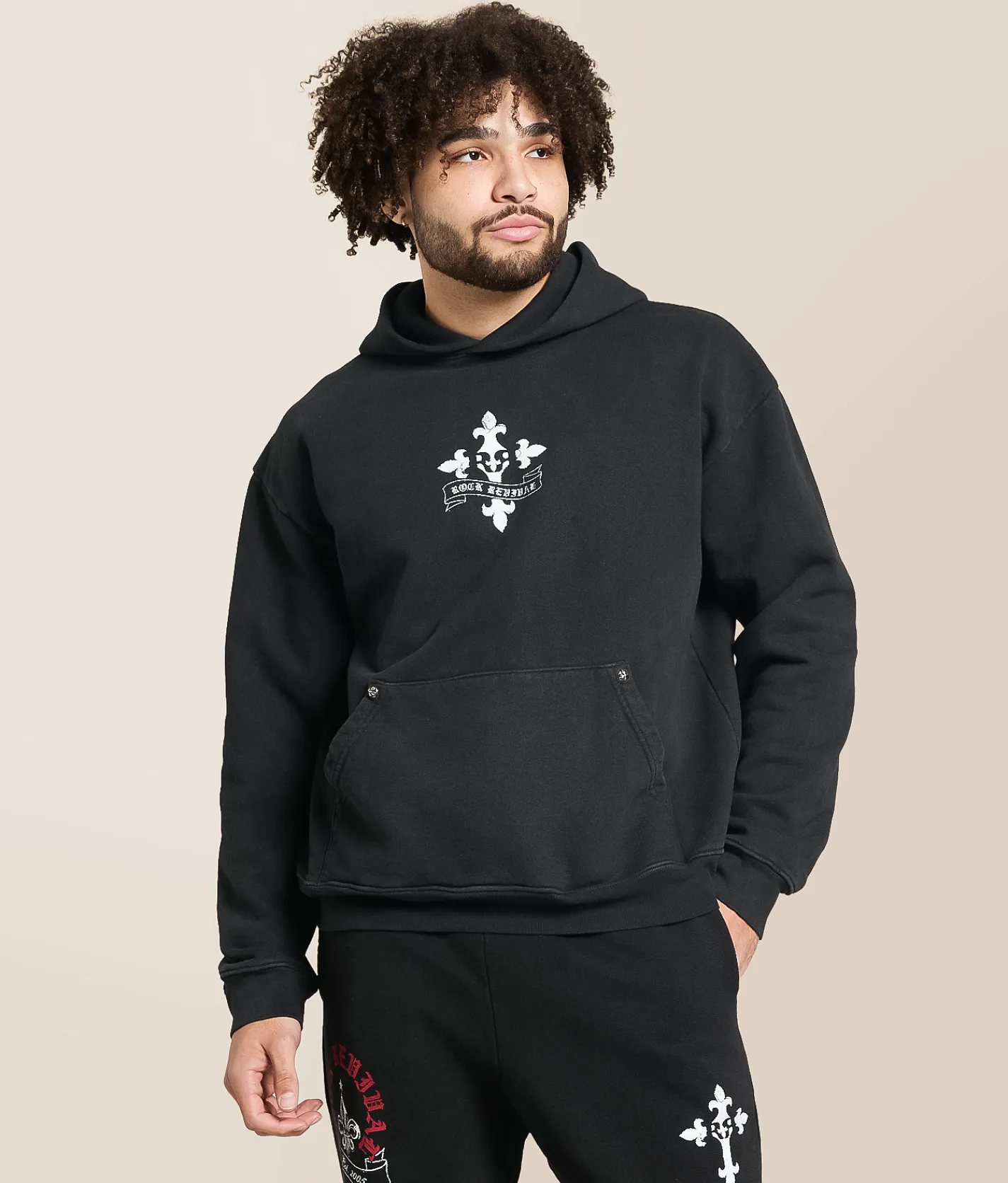 Tops | Rock Revival Bode Hooded Sweatshirt Black