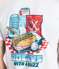 Old Row Bogeys With A Buzz T-Shirt White Discount