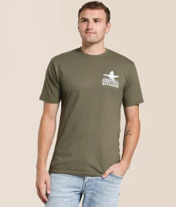 Honey Hole® Bold Duck T-Shirt Military Green Best