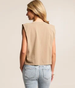 Tops | Rodeo Quincy Bolt Cowboy Tank Top Taupe