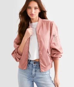 BKE Bomber Jacket Ash Rose New