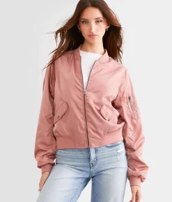 BKE Bomber Jacket Ash Rose New