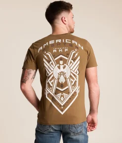 Tops|Graphic T-Shirts | American Fighter Bonham T-Shirt Timberwolf