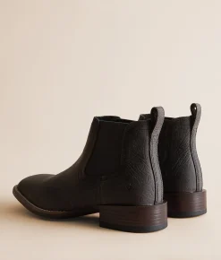 Ariat Booker Leather Chelsea Boot Charcoal Grey Hippo Print Sale