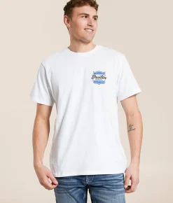Brixton Booker T-Shirt White New