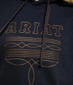 Ariat Booted Logo Hooded Sweatshirt Black