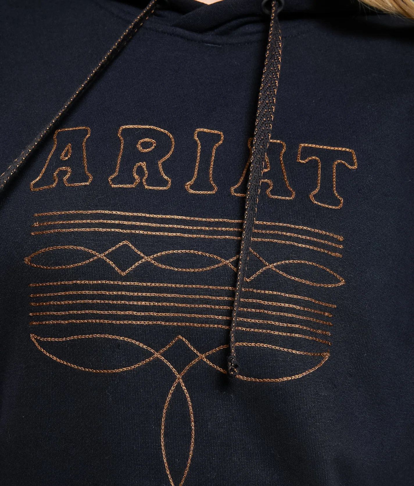 Ariat Booted Logo Hooded Sweatshirt Black