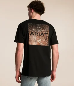 Ariat Boot Leather Patch T-Shirt Black Best