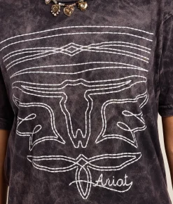 Ariat Boot Stitch T-Shirt Cloud Black Sale