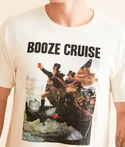 Graphic T-Shirts | Riot Society Booze Cruise T-Shirt Natural