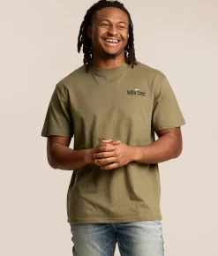 Salty Crew Border Fill T-Shirt Dusty Olive New