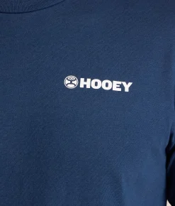 Hooey Borderline T-Shirt Blue Clearance