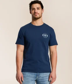 Graphic T-Shirts | Veece Border Sunrise T-Shirt Midnight Navy