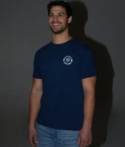 Graphic T-Shirts | Veece Border Sunrise T-Shirt Midnight Navy
