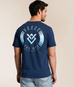 Graphic T-Shirts | Veece Border Sunrise T-Shirt Midnight Navy