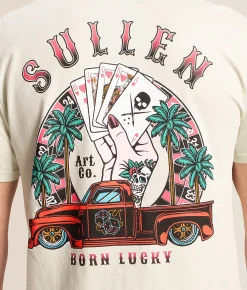 Tops|Graphic T-Shirts | Sullen Born Lucky T-Shirt Hushed Green