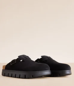 Shoes | Papillio by Birkenstock® Boston Chunky Suede Clog Black Suede
