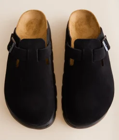 Shoes | Papillio by Birkenstock® Boston Chunky Suede Clog Black Suede