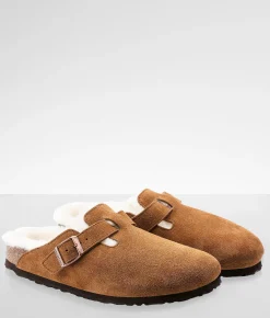 Birkenstock® Boston Leather Clog Mink Natural Online