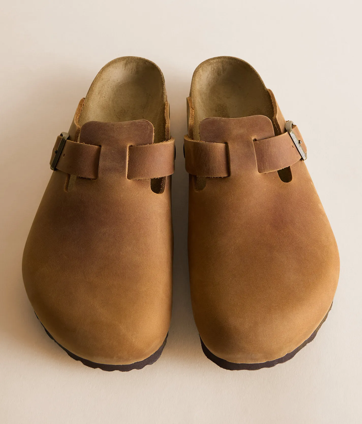 Birkenstock® Boston Soft Leather Clog Cognac Oiled Leather Hot