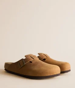 Birkenstock® Boston Soft Leather Clog Cognac Oiled Leather Hot