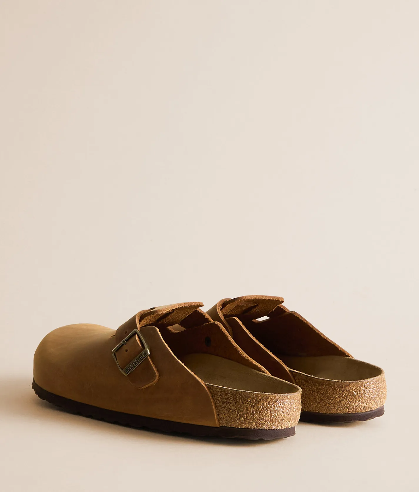 Birkenstock® Boston Soft Leather Clog Cognac Oiled Leather Hot