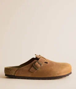 Birkenstock® Boston Soft Leather Clog Cognac Oiled Leather Hot