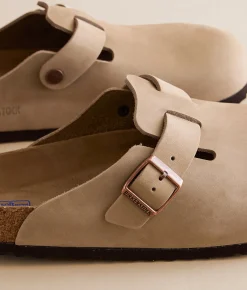 Birkenstock® Boston Soft Leather Clog Tabacco Brown Sale