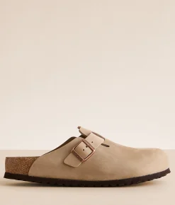 Birkenstock® Boston Soft Leather Clog Tabacco Brown Sale