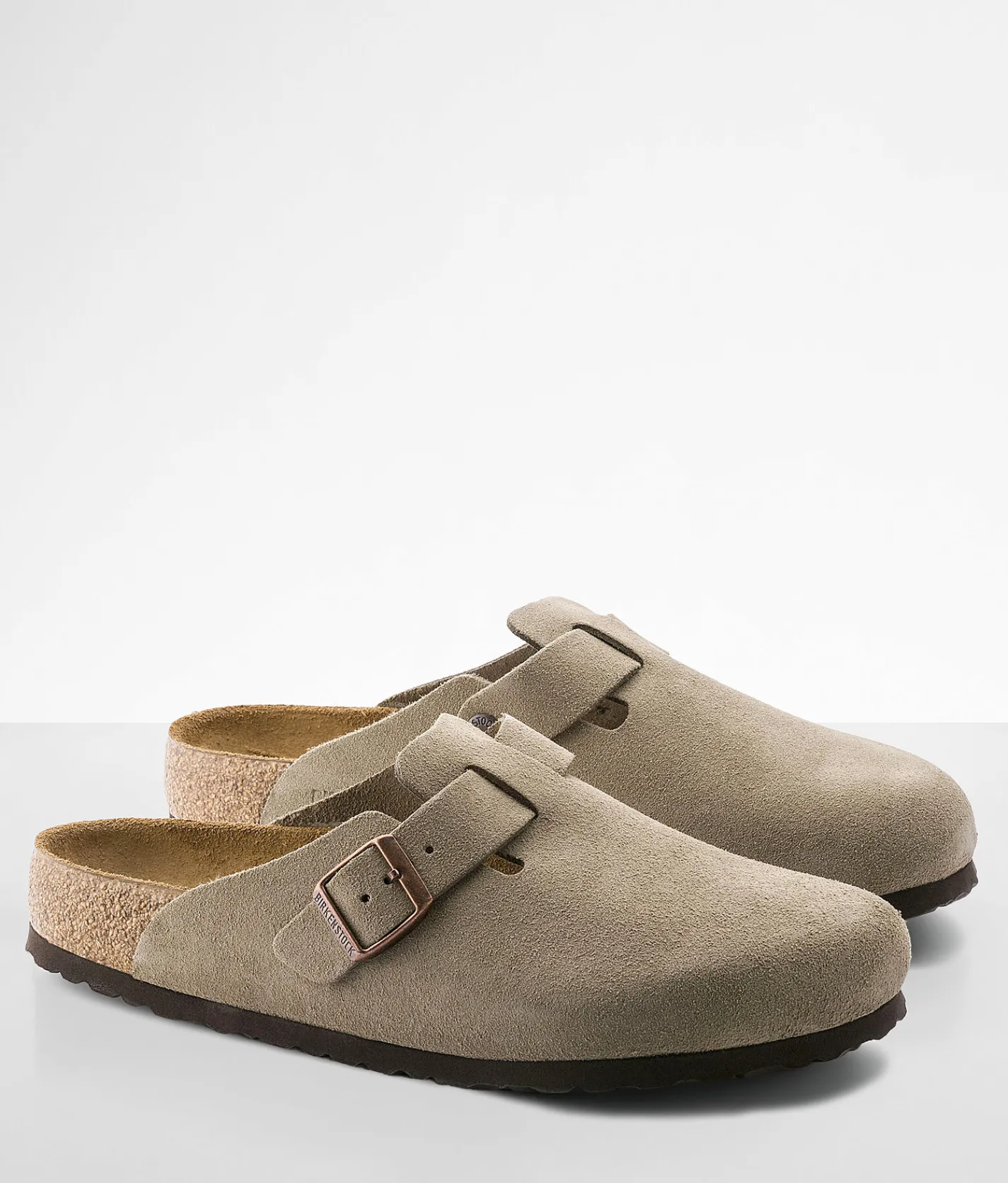 Activewear|Shoes | Birkenstock® Boston Soft Suede Clog Suede Taupe