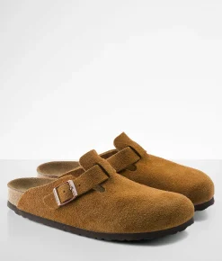 Shoes|Activewear | Birkenstock® Boston Soft Suede Clog Mink